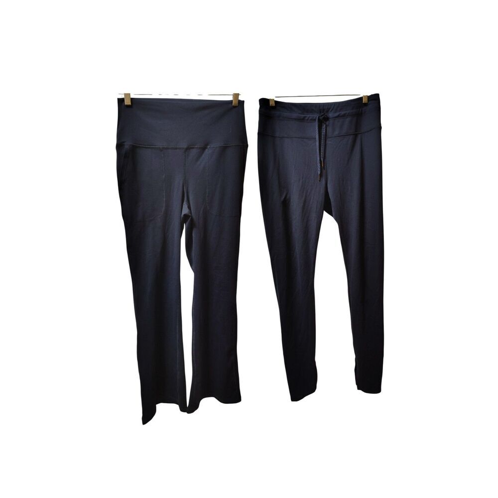 90‎ Degree by Reflex Set of 2 XL Navy Blue High Waist Leggings